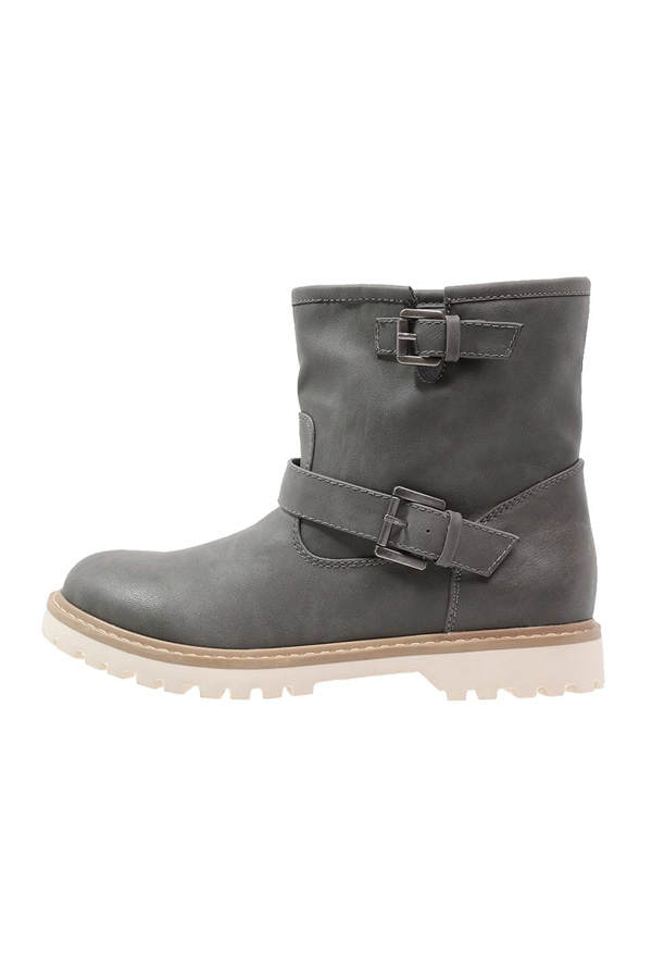 Graue Bikerboots von Even & Odd