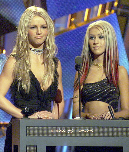Christina Aguilera und Britney Spears früher
