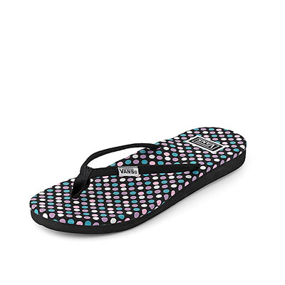 Flip Flops mit bunten Pünktchen