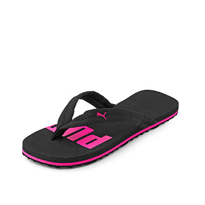 Flip Flops in Schwarz und Pink