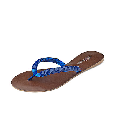 Flip Flops mit blauen Nieten