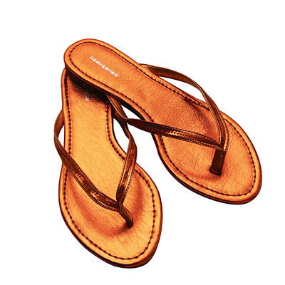 Flip Flops in Bronze
