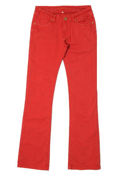 Hose in knallrotem Denim von New Yorker