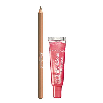 Konturenstift und Lipgloss