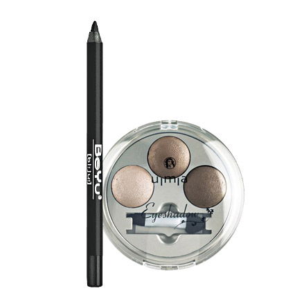 Kajal und Lidschatten in Metallic-Tönen