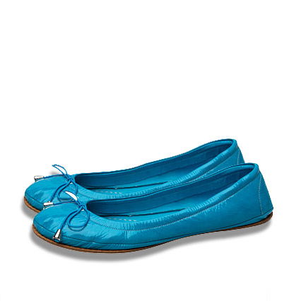 Türkisblaue Ballerinas von Fornarina