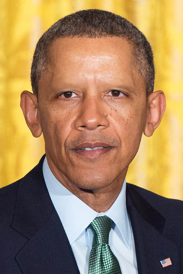 Barack Obama ohne Augenbrauen