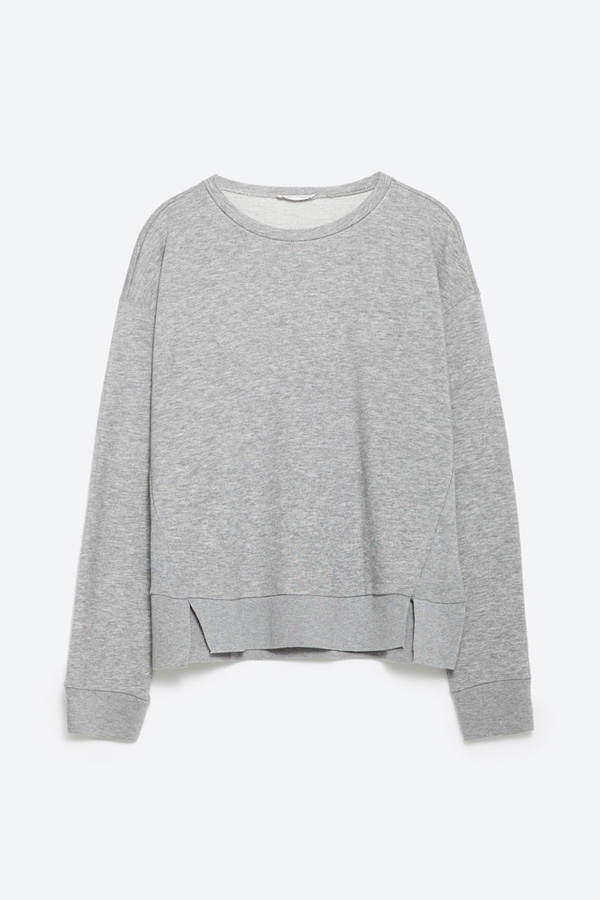 Graues Sweatshirt von Zara