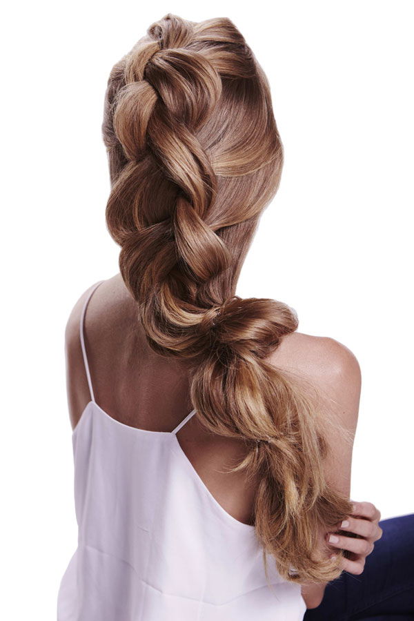 Mermaid Braid von hinten