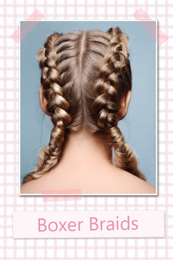Coole Flechtfrisuren: Boxer Braids
