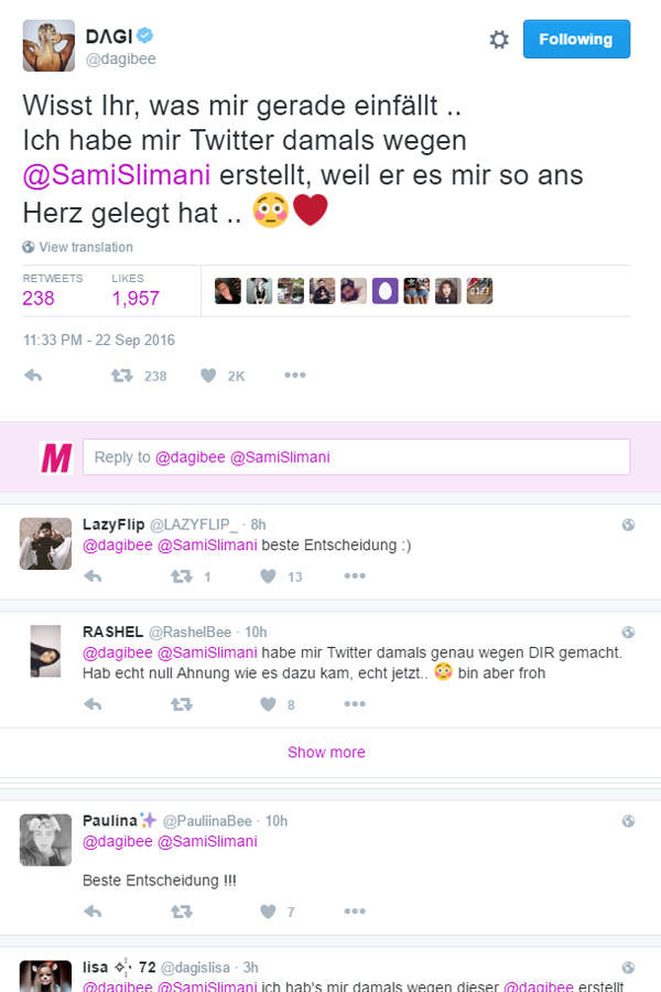 Deswegen ist Dagi auf Twitter