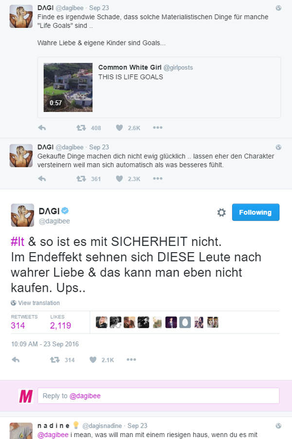 Dagis Lebensziele