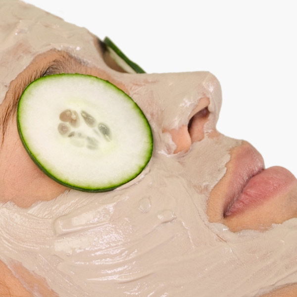 Entspannende Gesichtsmaske