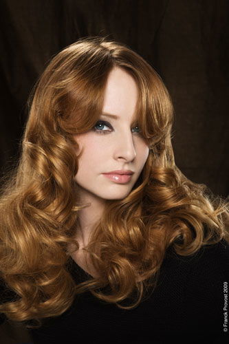 Glamouröse Locken für langes Haar