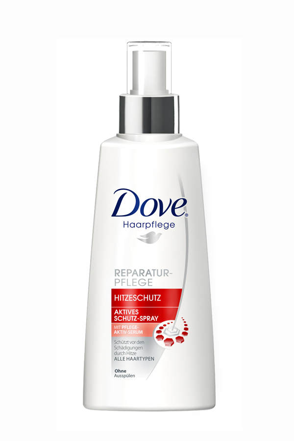 Benutze ein Hitzeschutzspray!