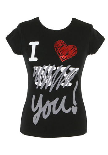 "I Love You" T-Shirt von Pimkie