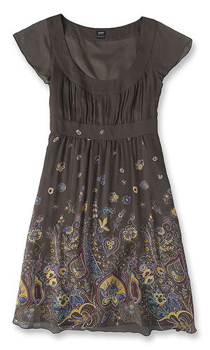 Seidenkleid mit Blumen-Design von Esprit
