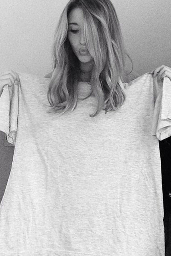 Locken mit T-Shirt machen