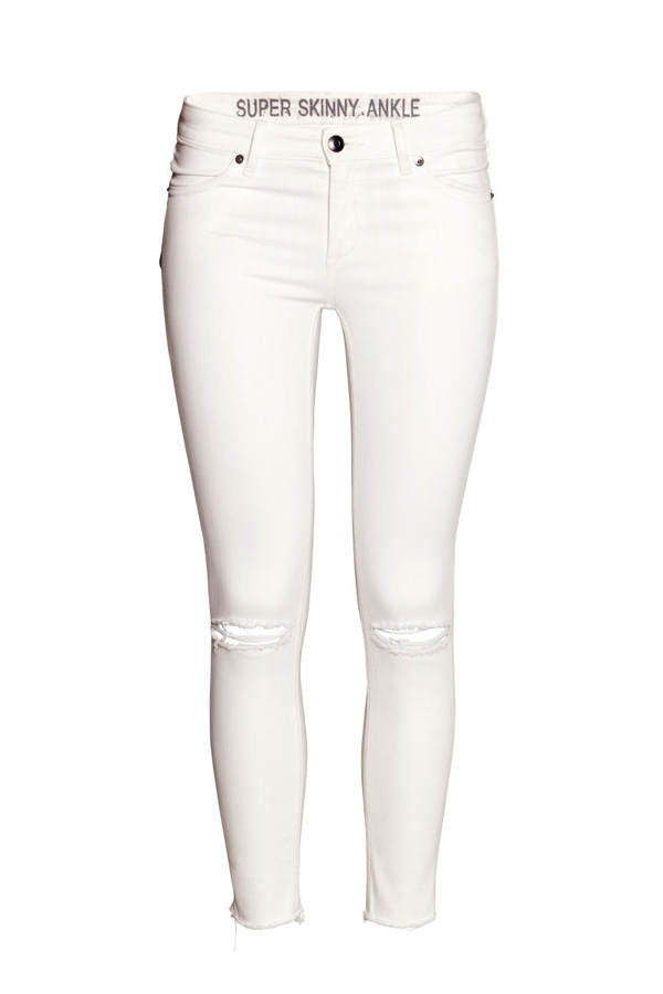 Weiße Skinny-Jeans von H&M