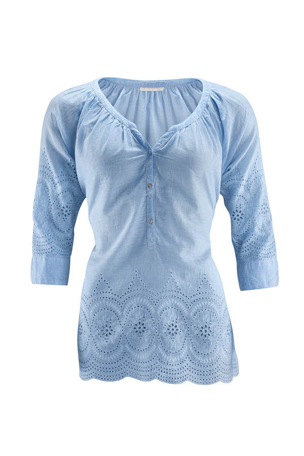 Blaue Bluse von Orsay