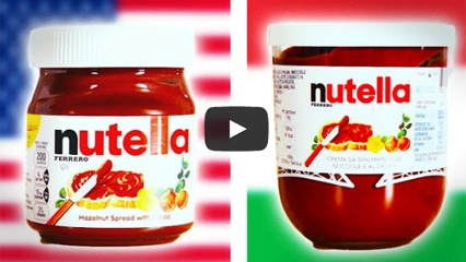 Amerikanisches Nutella vs. Italienisches Nutella