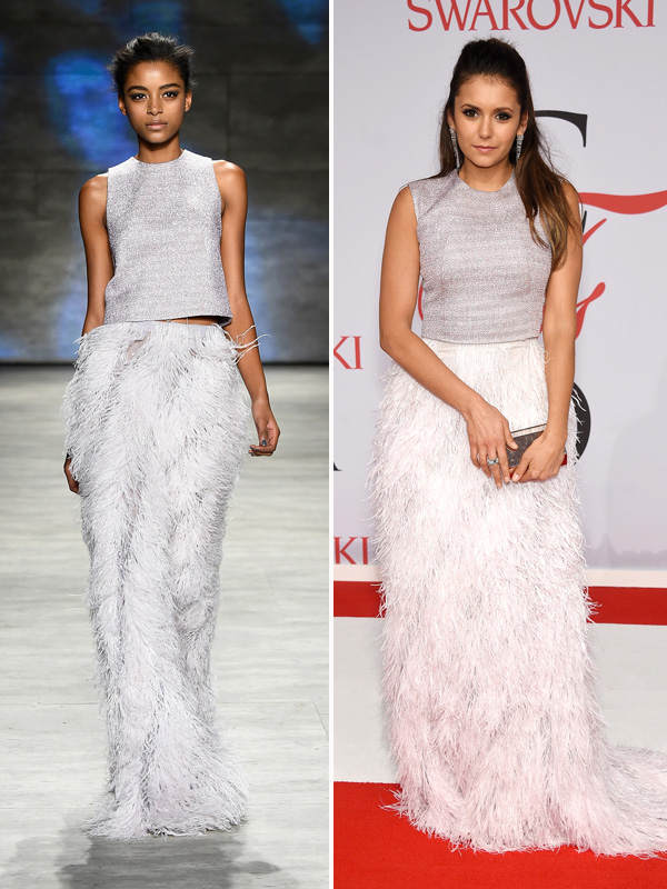 Nina Dobrev In Lela Rose