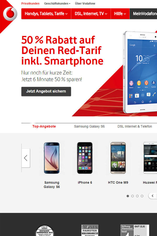Vodafone CallYa Smartphone Special