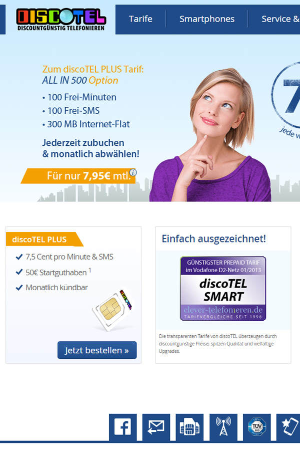 DiscoTel Plus mit All-In-500-Option