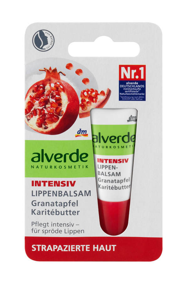 alverde Intensiv Lippenbalsam Granatapfel