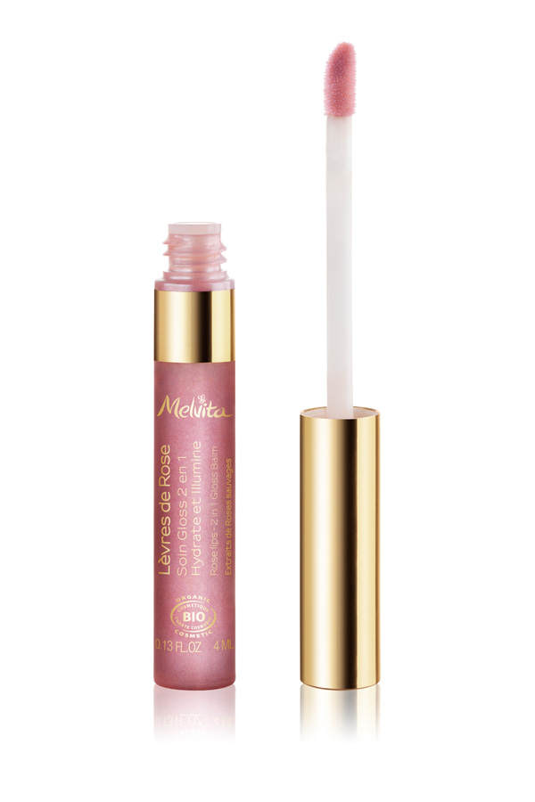Rosenlippen 2-in-1-Lipgloss von Melvita