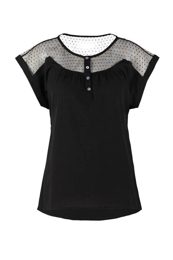 Shirt mit Transparenz von Only