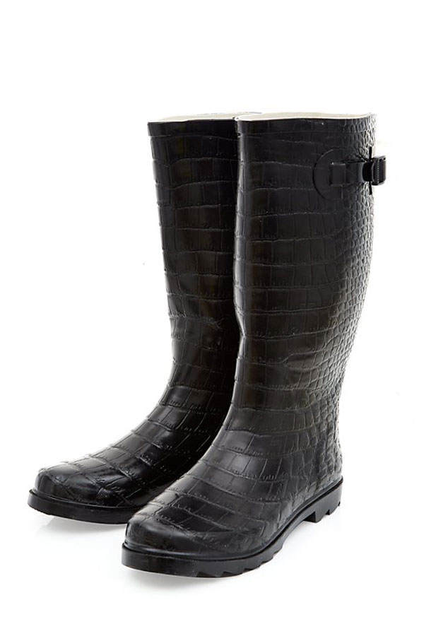 Kroko-Gummistiefel von Newlook.com