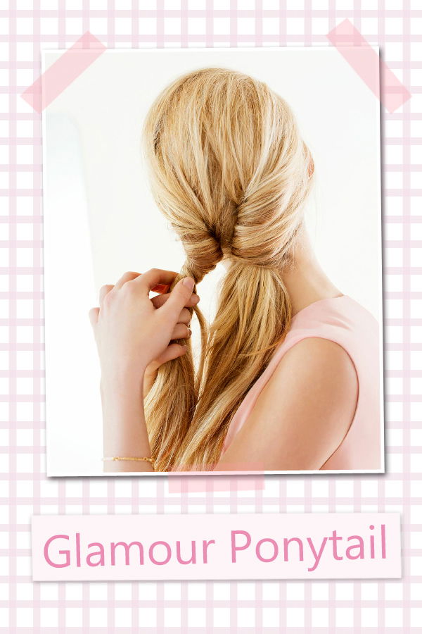 Glamour Ponytail: Step 2