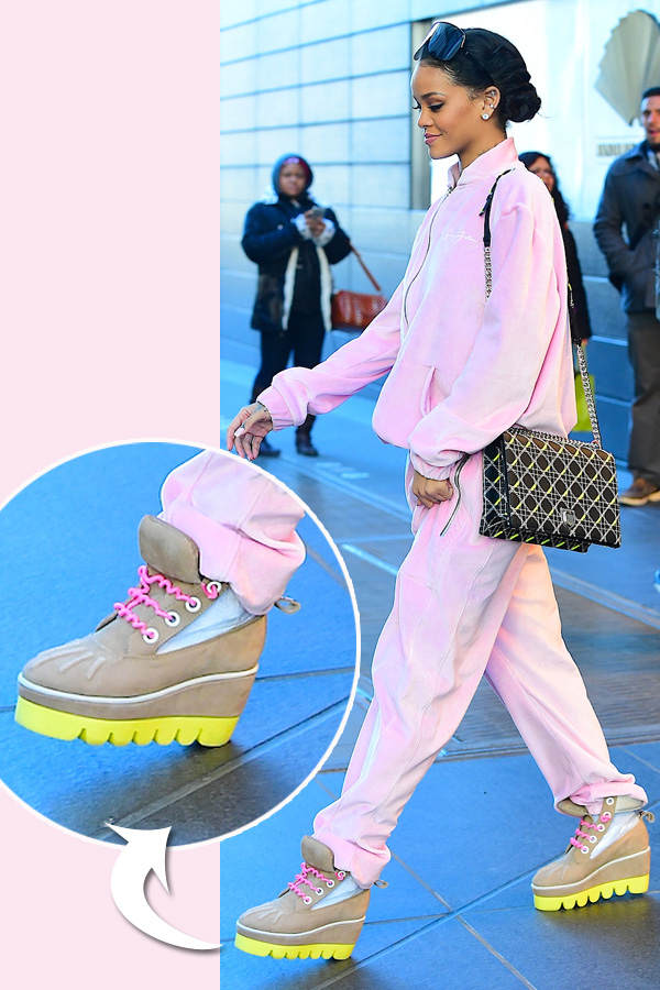 Rihanna: Wedge-Boots