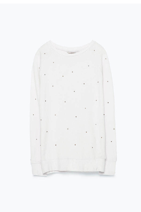 Pullover mit Pailletten von Zara