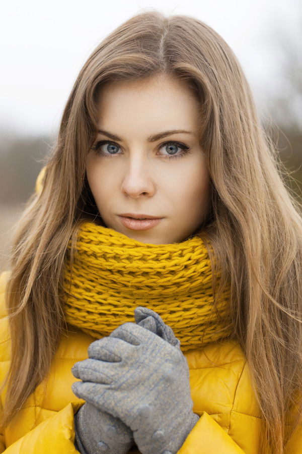 Trockene Haare im Winter