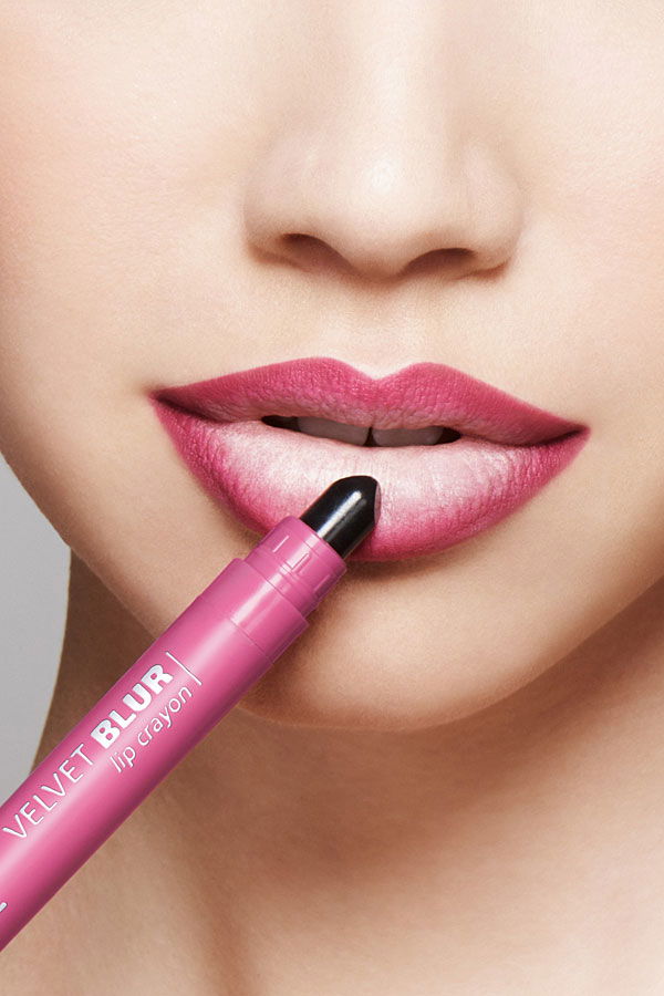 Lippen im Blur-Look
