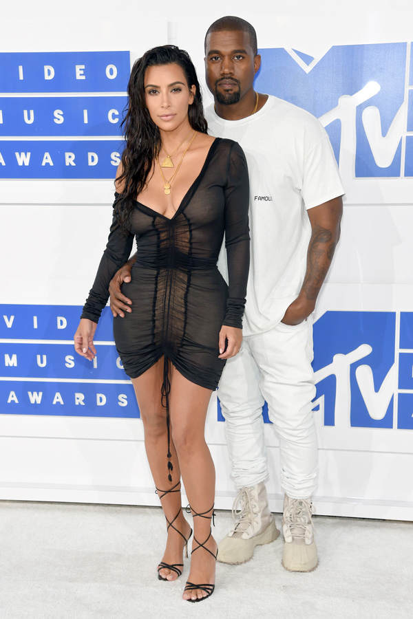 Kim Kardashian & Kanye West: MTV Video Music Awards 2016