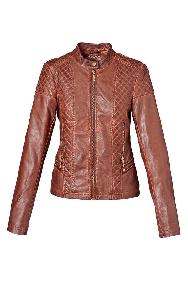 Braune Lederjacke von Mister & Lady