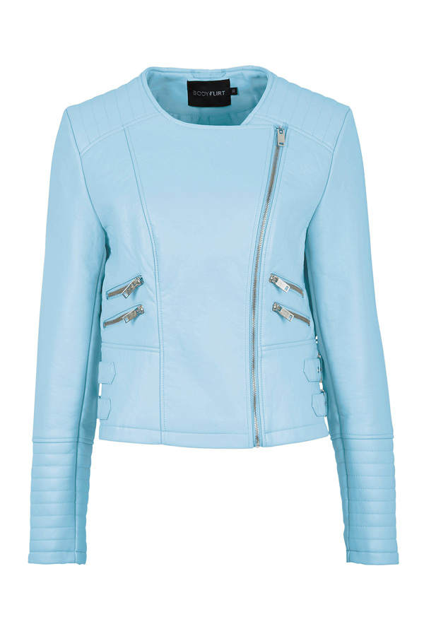 Knallige, Hellblaue Jacke von Bodyflirt