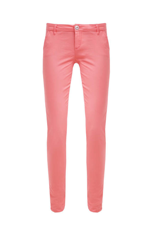 Skinny-Jeans in Korallrot von Only