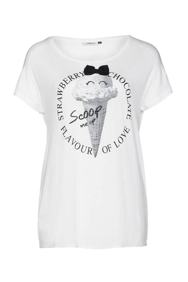 T-Shirt mit Eis-Motiv
