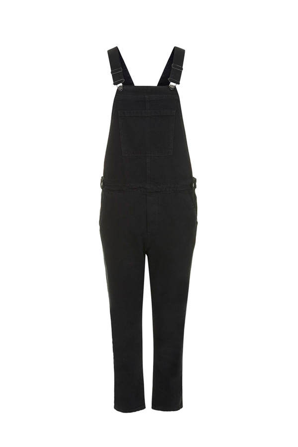 Schwarze Latzhose von Topshop.com
