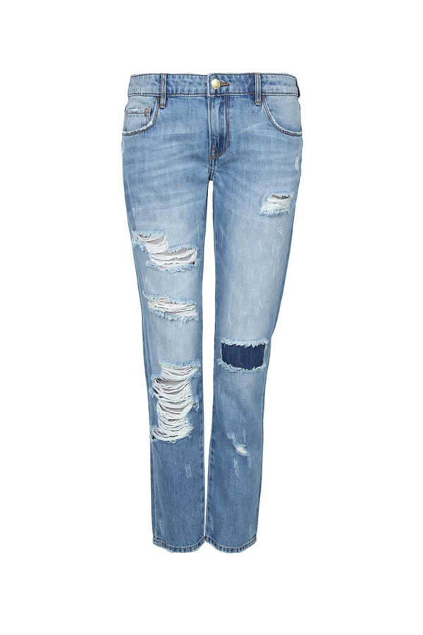 Bootcut-Jeans mit Rissen von Tally Weijl