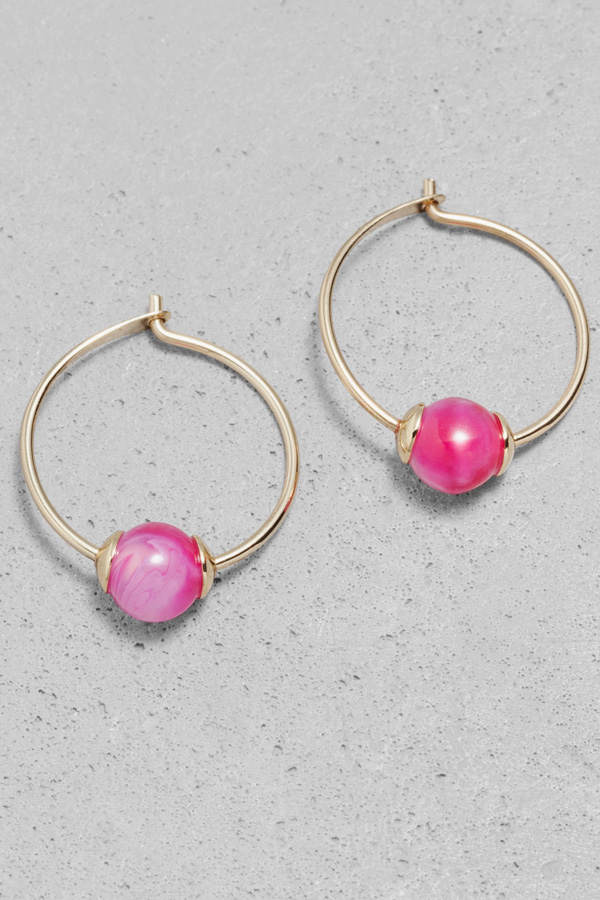 Creolen mit pinker Perle von & other Stories