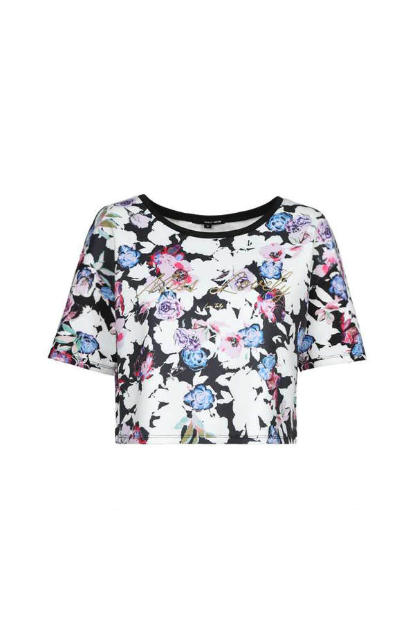 Crop Top mit Blumen von Tally Weijl