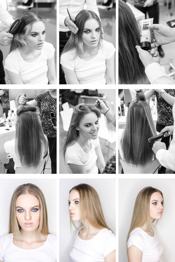 Lange glatte Haare: Anleitung