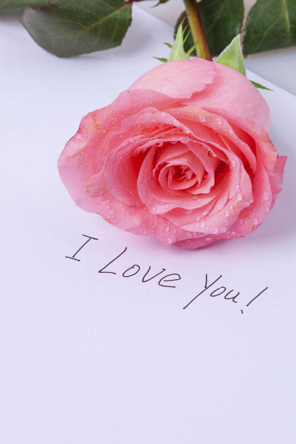 Valentinsblumen-Spruch