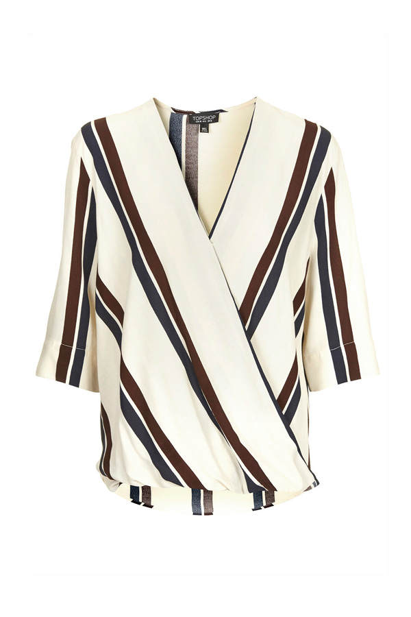 Gestreifte Bluse von Topshop