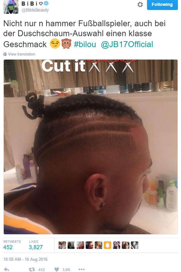 Jérôme Boateng benutzt bilou
